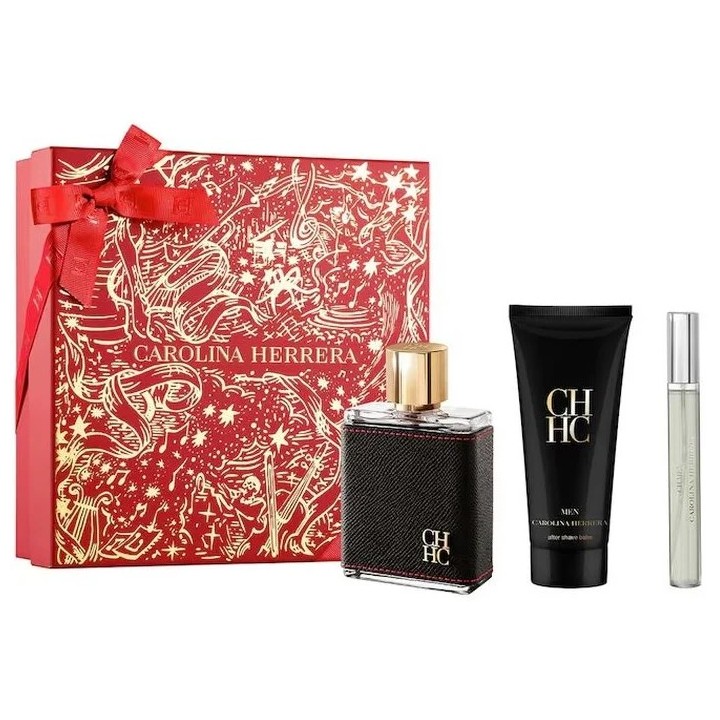 Carolina Herrera Ch Men Eau De Toilette Vaporisateur 100ml Coffret 3 Produits