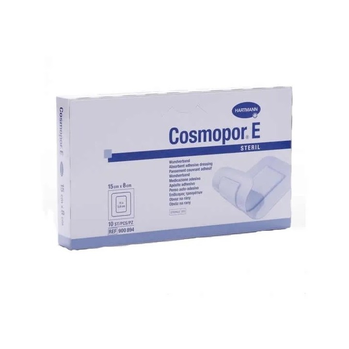 Hartmann Cosmopor E Steril Absorbent Adhesive Dressing 15X8cm 10 Units