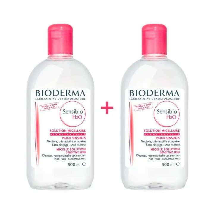 Bioderma Sensibio H2O Solution Micellaire Peaux Sensibles 2x500ml
