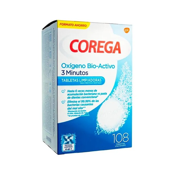 Corega Oxygène Bio-Actif 108U