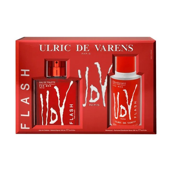 Ulric De Varens Flash Eau De Toilette Vaporisateur 100ml Coffret 2 Pr…