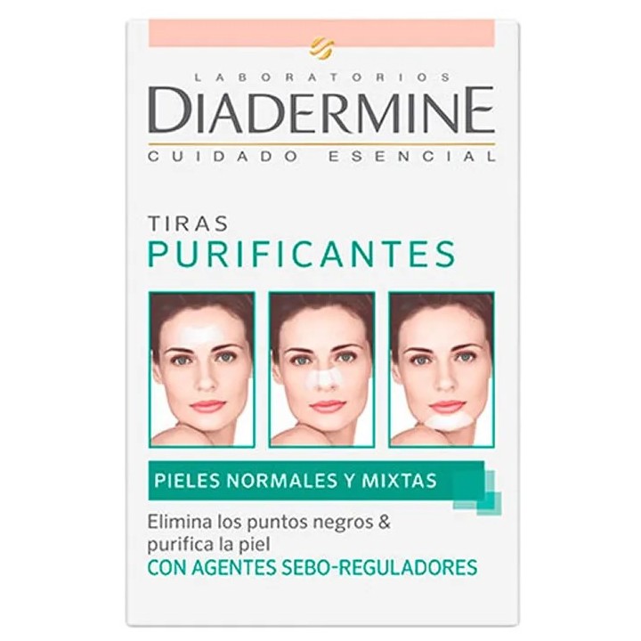 Diadermine Purifying Strips Normal Combination Skin 6 Unités