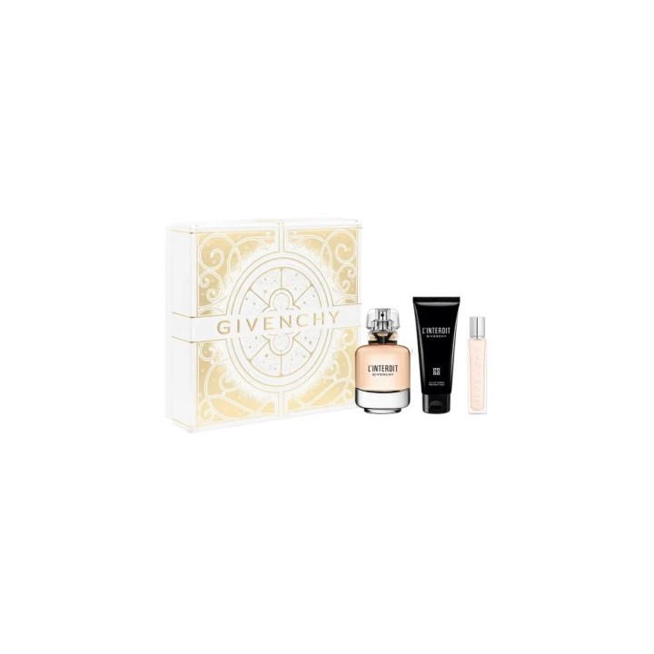 Givenchy L'interdit Eau Parfum 80ml Leche Corporal 75ml Spray Viaje 12,5