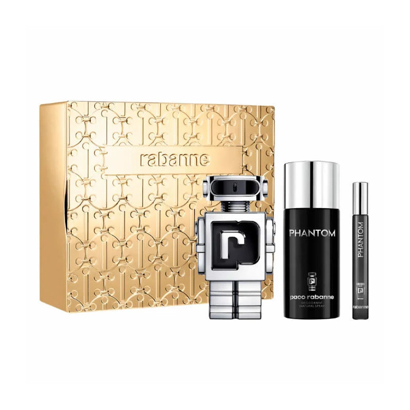 Rabanne Phantom Eau De Toilette Spray 100ml Coffret 3 Produits