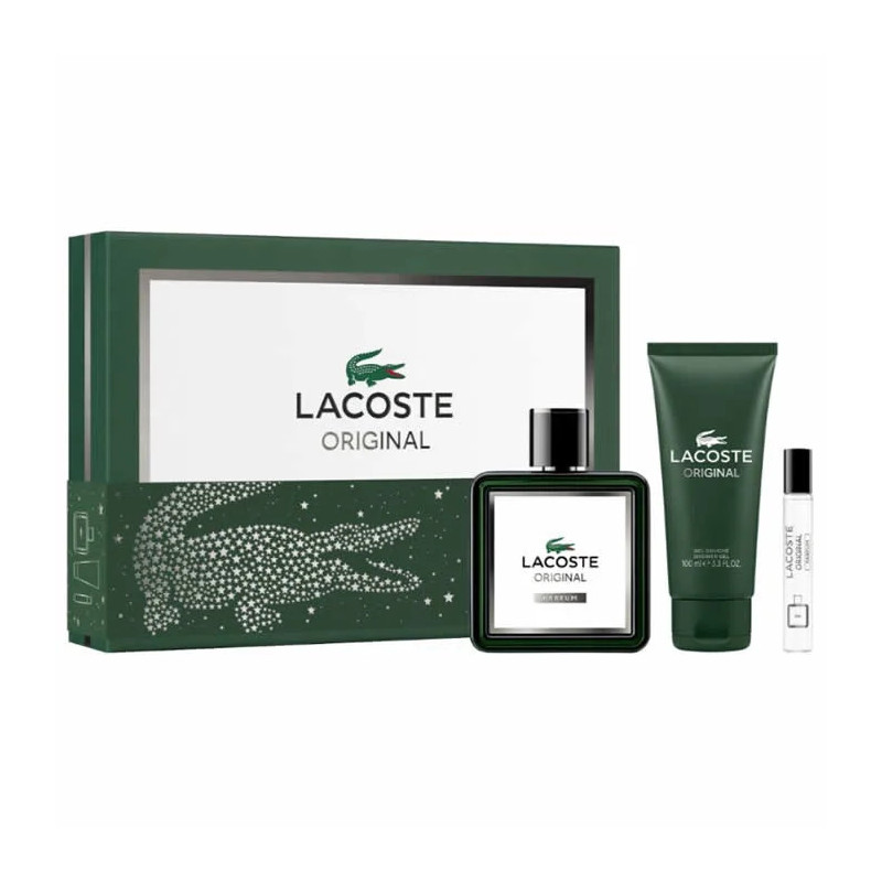 Lacoste Original Eau De Parfum Spray 100ml Coffret 3 Produits