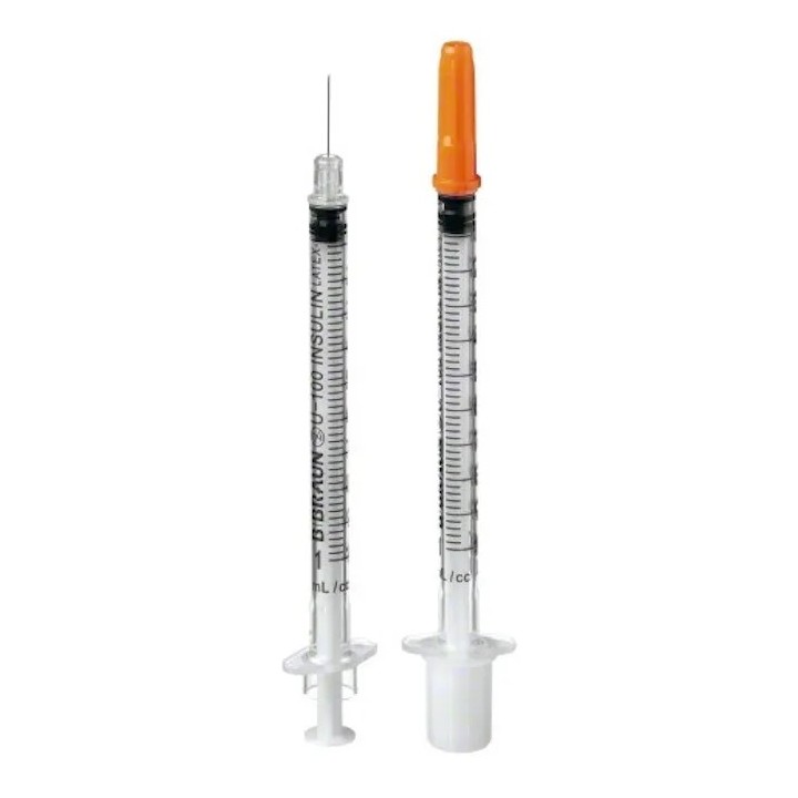 Seringue à insuline C/AG 1ml 0,33 X 12mm 10 Unités
