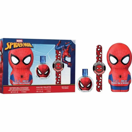 Marvel Spiderman Eau De Toilette Spray 50ml Coffret 3 Produits