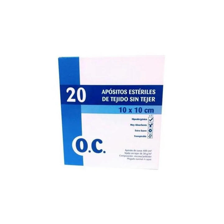 Tissu Non Tissé Compressé Stérile O.c 20cmx20cm 20uds 20uds