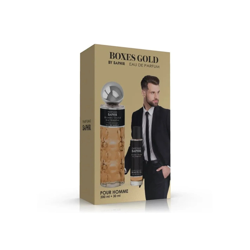 Saphir Boxes Gold Edp Spray 200ml 30ml Sets