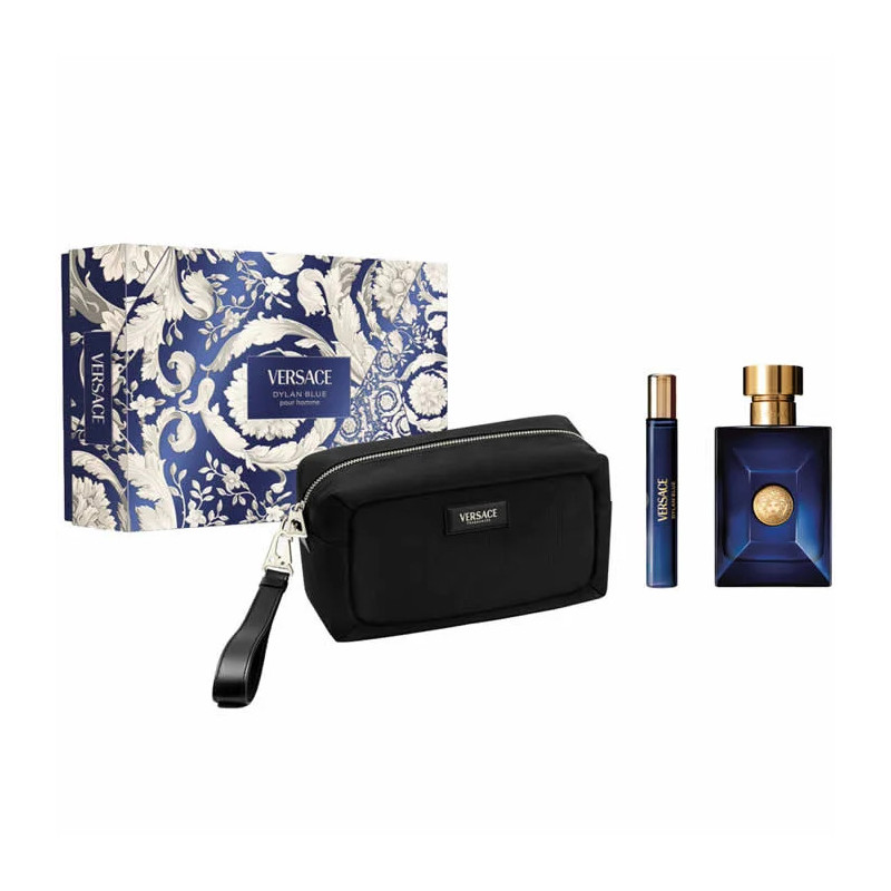 Versace Dylan Blue Pour Homme Eau de Toilette Vaporisateur 100ml Coffret 3 Produits