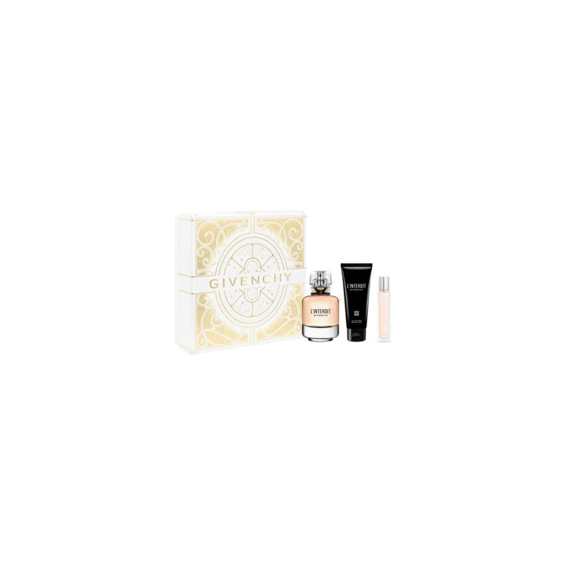 Givenchy L'interdit Eau Parfum 80ml Leche Corporal 75ml Spray Viaje 12,5