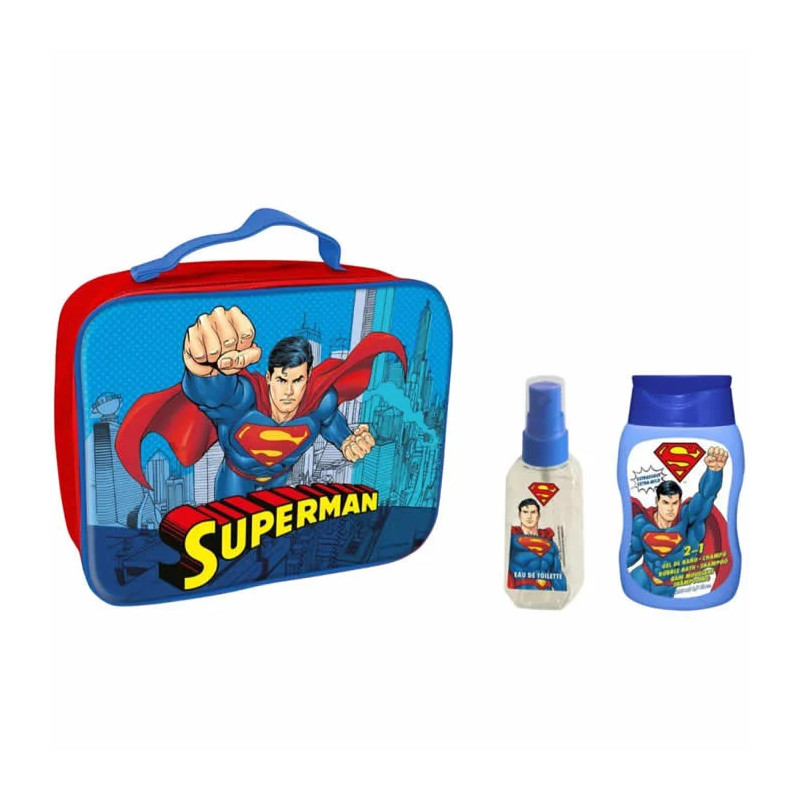 Superman Shower Gel And Shampoo 200ml Coffret 3 Produits