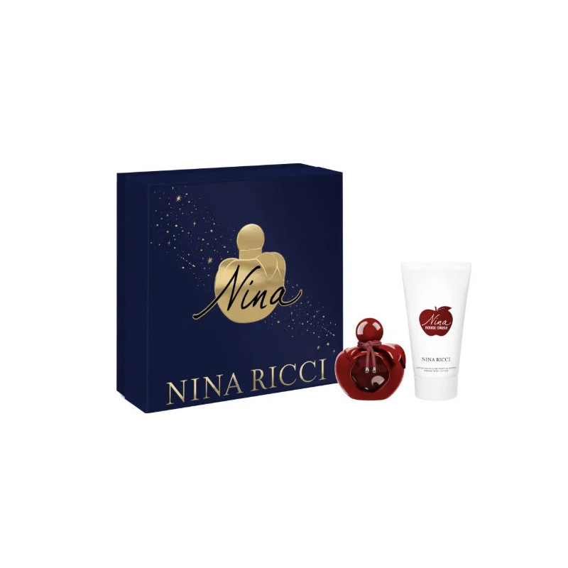  Nina Ricci Nina Rouge Crush Eau De Parfum Vaporisateur 50ml Coffret 2 Produits