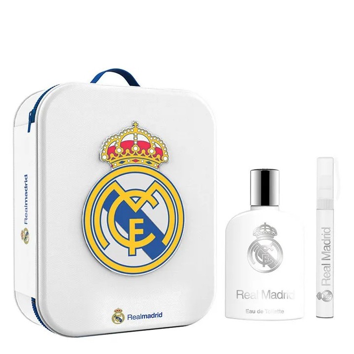 Real Madrid Eau De Toilette Vaporisateur 100ml Coffret 3 Produits