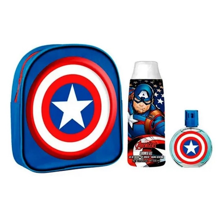 Captain America Eau De Toilette Vaporisateur 50ml Coffret 3 Produits