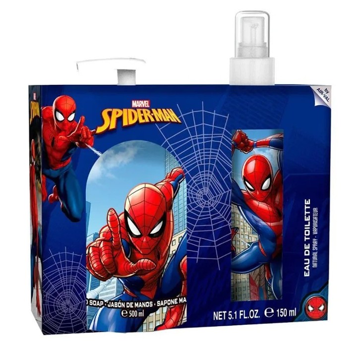 Marvel Spiderman Eau De Toilette Vaporisateur 150ml Coffret 2 Produits