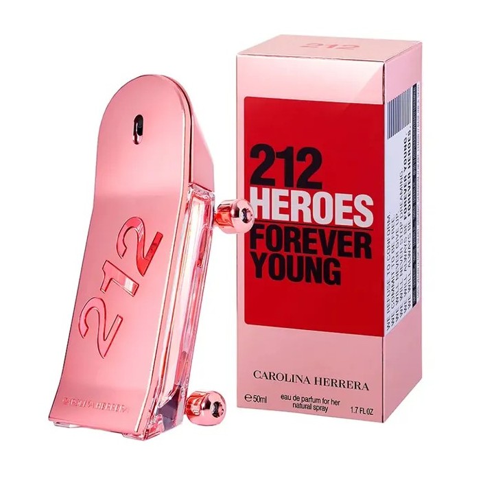Carolina Herrera 212 Heroes For Her Eau De Parfum Vaporisateur 50ml