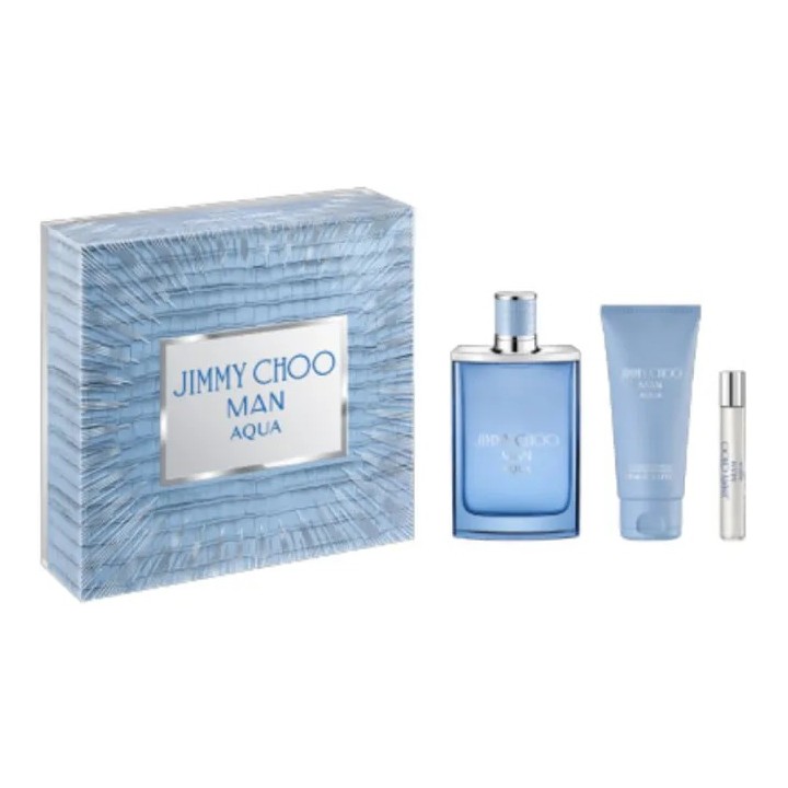 Jimmy Choo Man Aqua Eau De Toilette Vaporisateur 100ml Coffret 3 Prod…