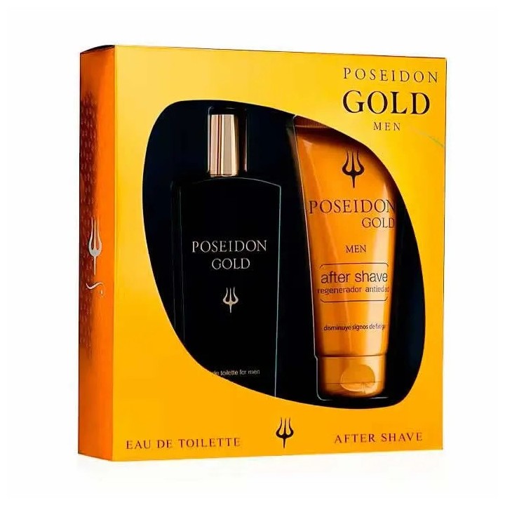 Poseidon Gold Men Eau De Toilette Spray 100ml Coffret 2 Produits