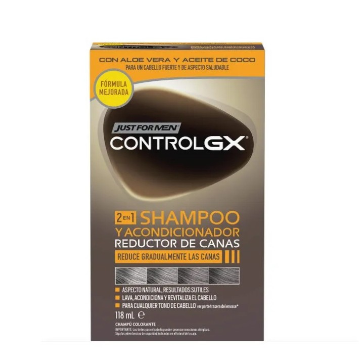 Just for Homme Control Gx Grey Hair Reducing Shampooing & Après-shampooing 118ml