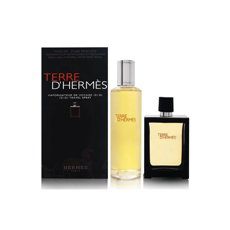 Terre D'hermes Eau De Perfume Vaporisateur Rechargeable 30ml Coffret 2 Produits