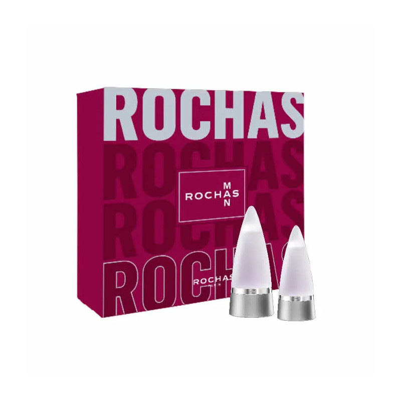  Rochas Man Eau De Toilette Vaporisateur 100ml Coffret 2 Produits