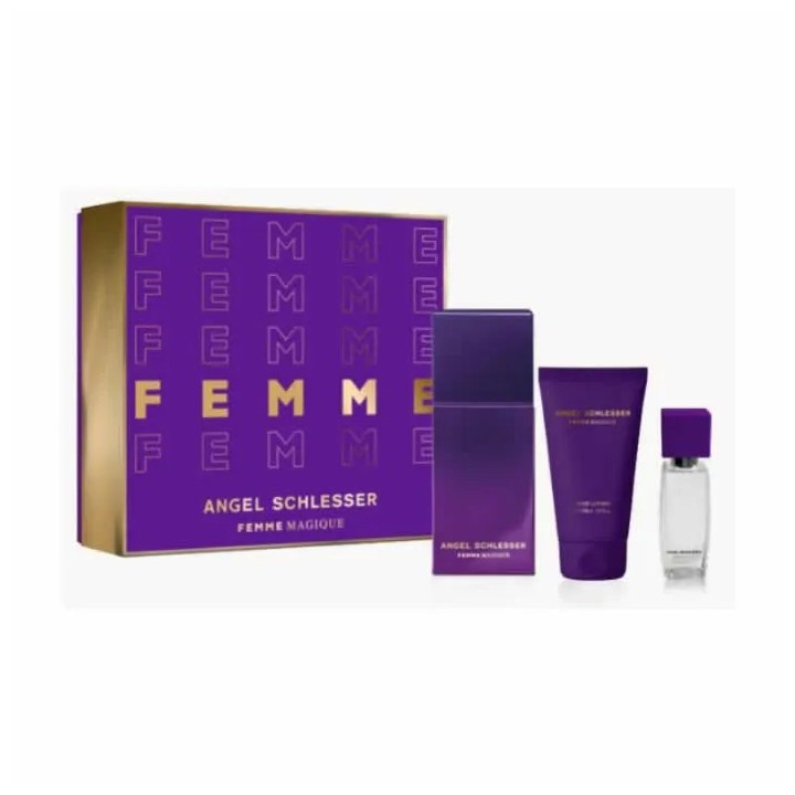 Angel Schlesser Femme Magique Eau De Toilette Vaporisateur 100ml Coffret 3 Produits