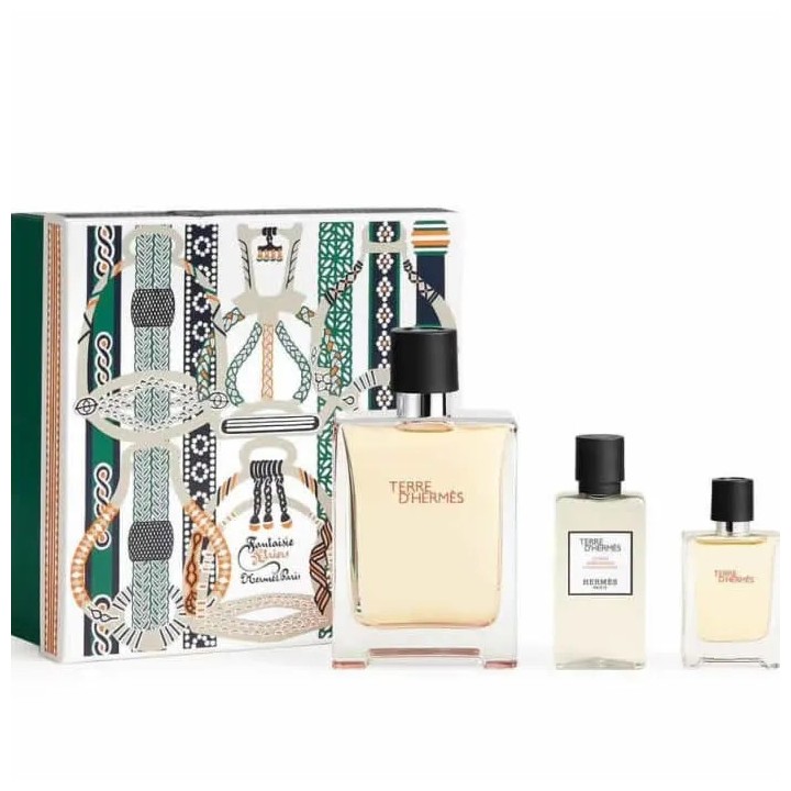 Terre D'Hermes Eau De Toilette Spray 100ml Set 3 Pieces