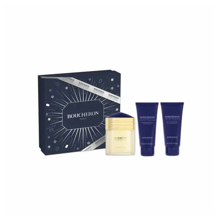 Boucheron Homme Eau De Parfum Vaporisateur 100ml Coffret 3 Produits