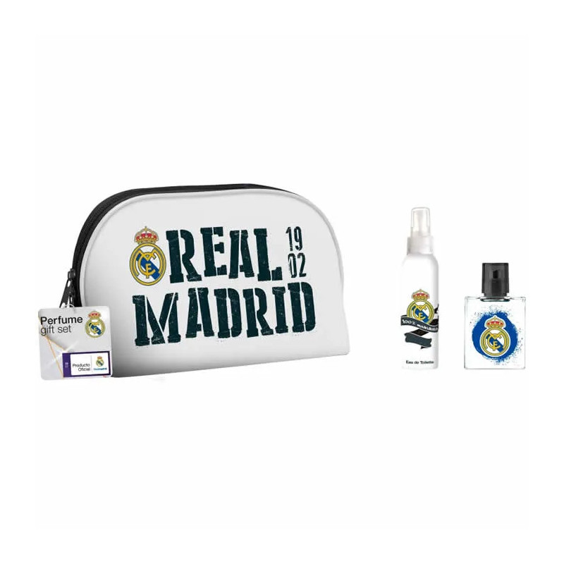 Real Madrid Eau De Toilette Vaporisateur 50ml Coffret 3 Produits