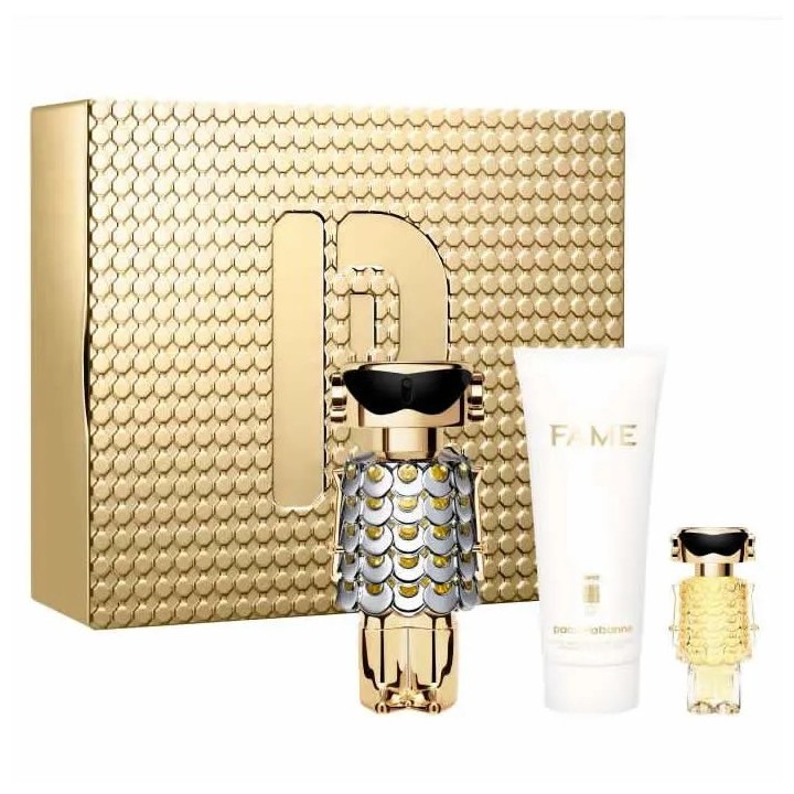 Paco Rabanne Fame Eau De Parfum Vaporisateur 80ml Coffret 3 Produits