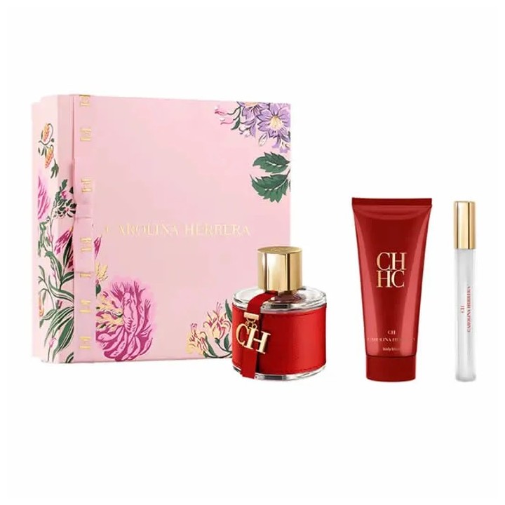 Carolina Herrera Ch Eau De Toilette Spray 100ml Coffret 3 Produits