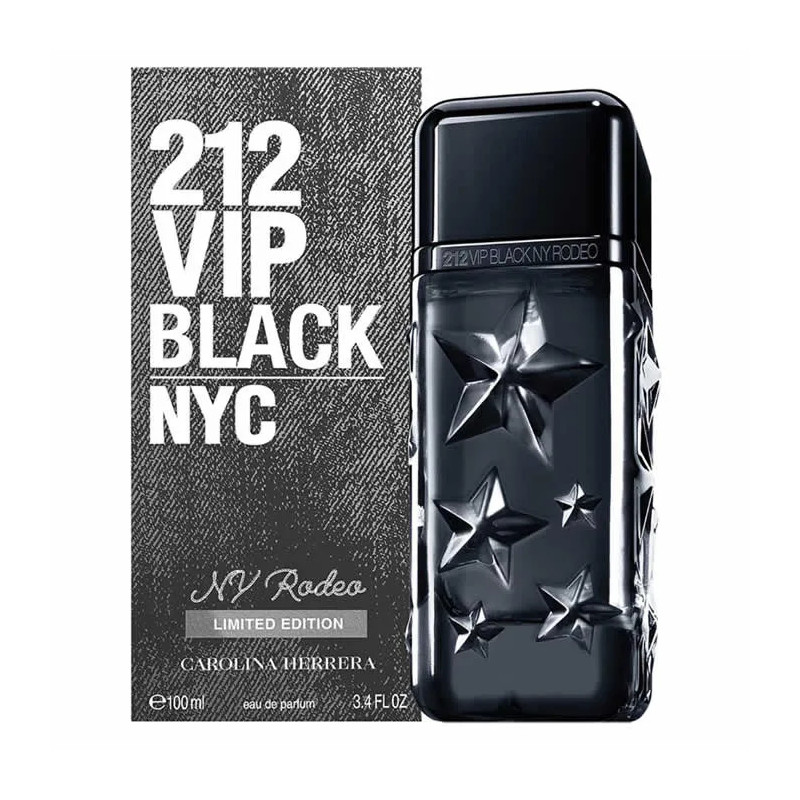 Carolina Herrera 212 Vip Black Ny Rodeo Eau De Parfum Vaporisateur 100ml Limited Edition