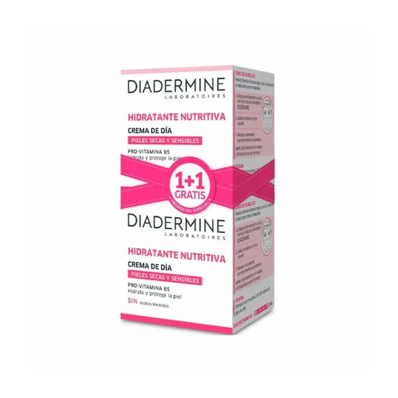 Diadermine Crème De Jour Hydratant Nourrissant 50ml Coffret 2 Produits