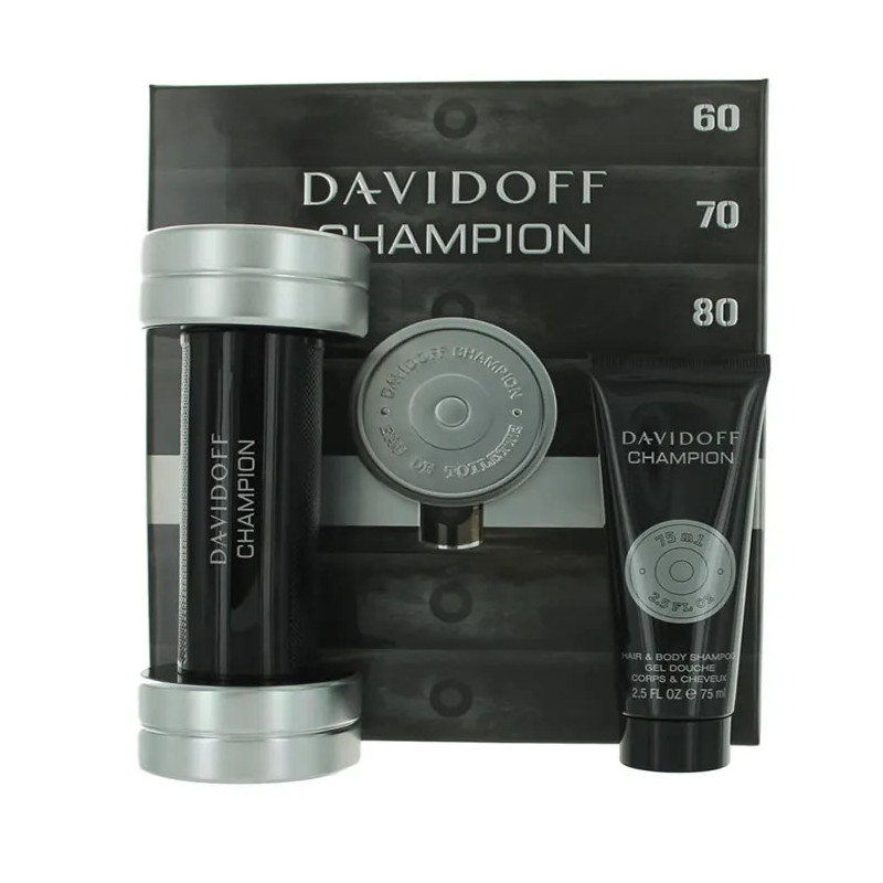 Davidoff Champion Eau De Toilette Vaporisateur 90ml Coffret 2 Produits