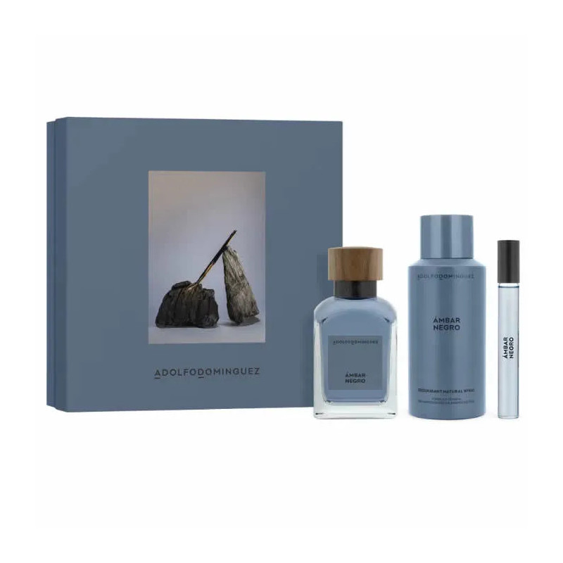 AD Ambar Negro Eau De Parfum Vaporisateur 120ml Coffret 3 Produits