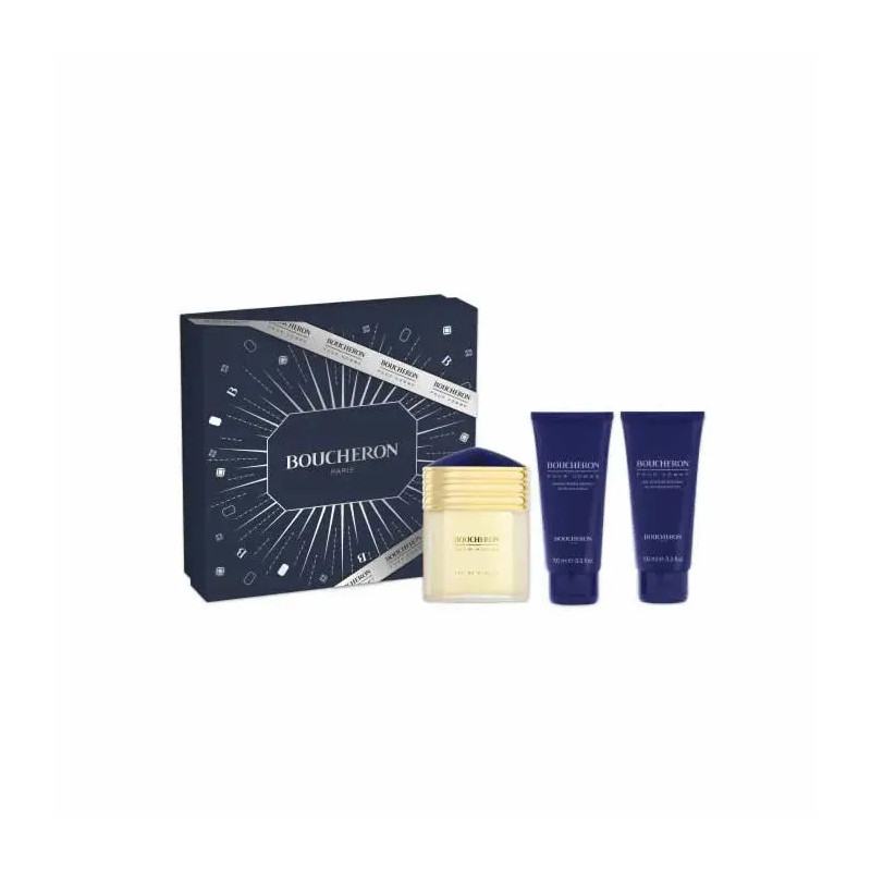 Boucheron Homme Eau De Parfum Vaporisateur 100ml Coffret 3 Produits