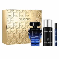 Paco Rabanne Phantom Intense Eau De Parfum Spray 100ml Coffret 3 Produits
