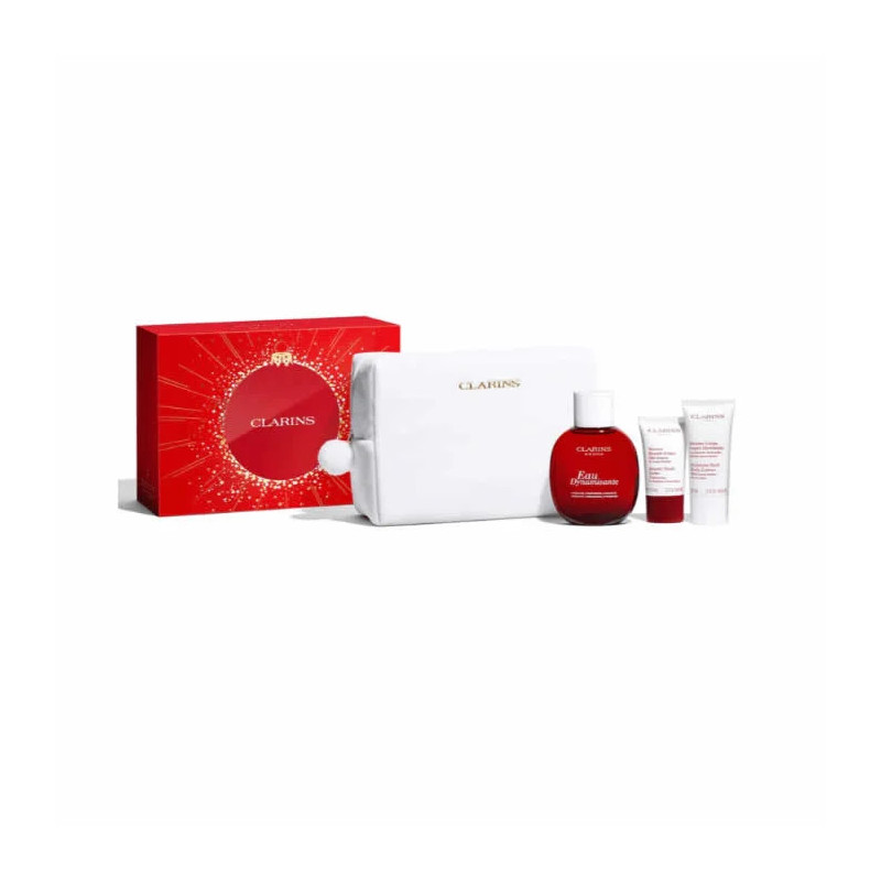 Clarins Eau De Soin Eau Dynamisante 100ml Coffret 4 Produits