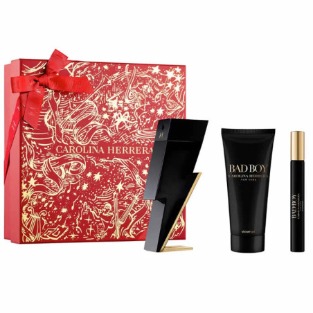 Carolina Herrera Bad Boy Eau De Toilette Vaporisateur 100ml Coffret 3 Produits