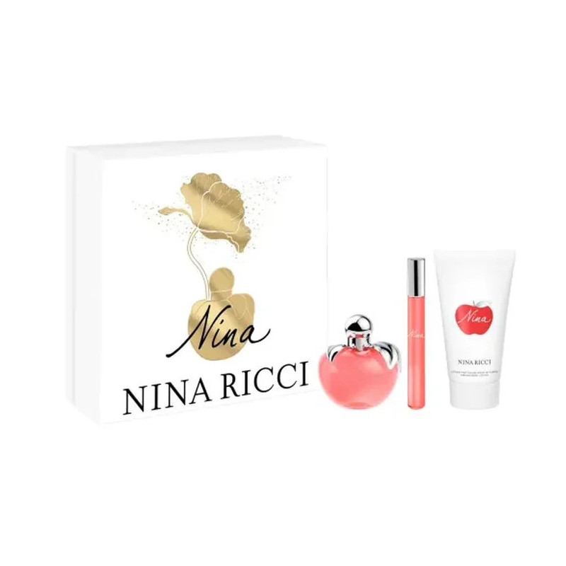 Nina Ricci Nina Eau De Toilette Vaporisateur 50ml Coffret 3 Produits
