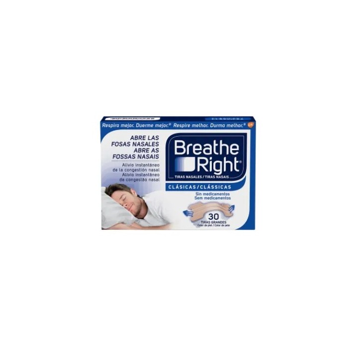 Breathe Right Bandes Nasales Grande Taille 30 Unités