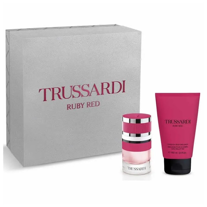 Trussardi Ruby Red Eau De Perfume Vaporisateur 60ml Coffret 2 Produits