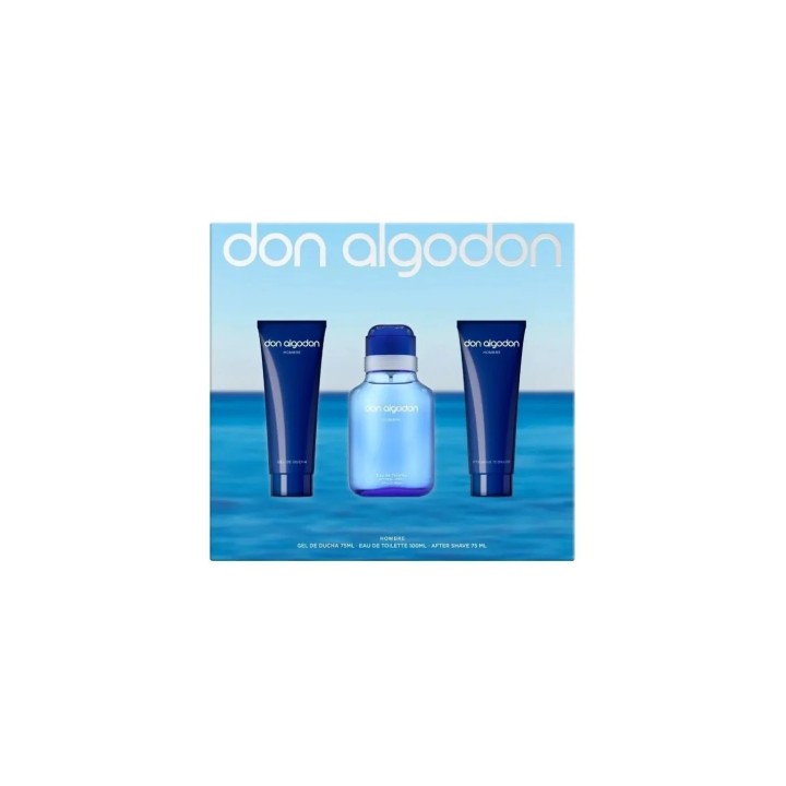 Don Algodón para Hombre Eau de Toilette Spray 100ml Set 3 Pieces