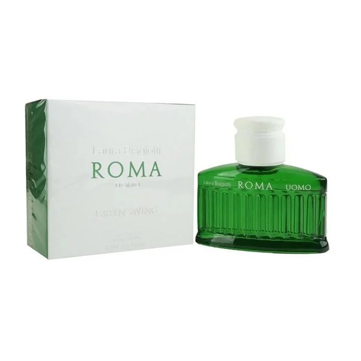 Laura Biagiotti Roma Uomo Green Swing Eau De Toilette Vaporisateur 200ml
