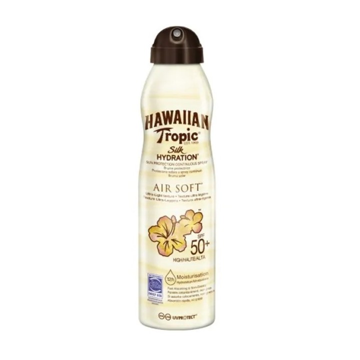 Hawaiian Tropic Silk Hydration Air Soft Brume De Protection Solaire Spf50+ 220ml