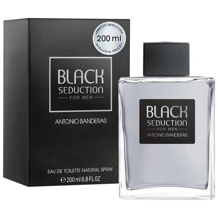 Antonio Banderas Black Seduction Eau de Toilette Spray 200ml