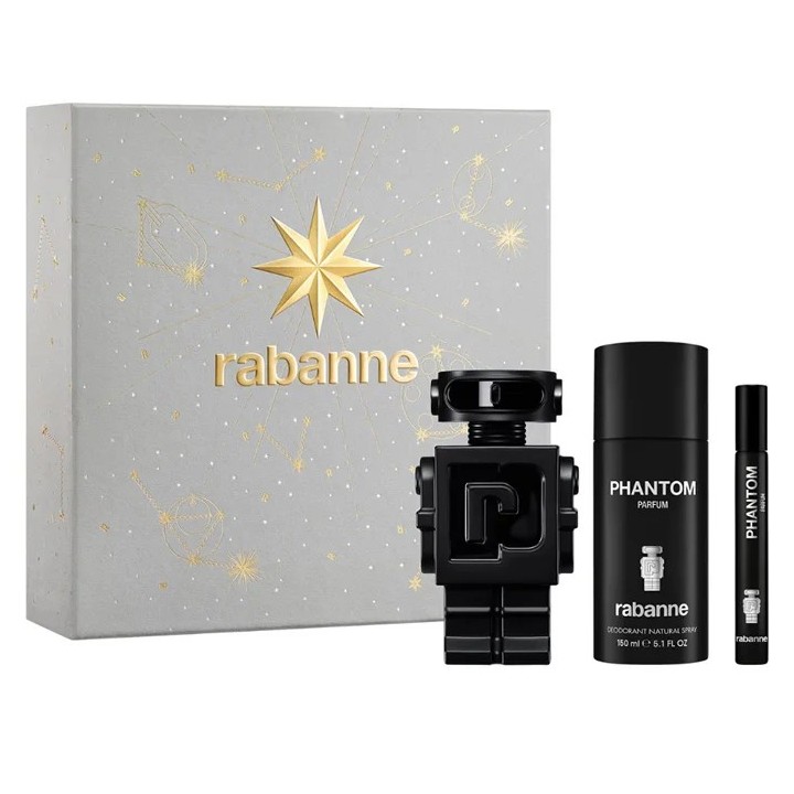 Rabanne Phantom Eau De Parfum Spray 100ml Coffret 3 Produits