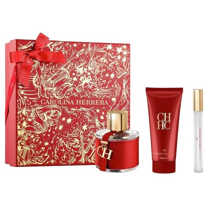 Carolina Herrera Ch Eau De Toilette Vaporisateur 100ml Coffret 3 Produits