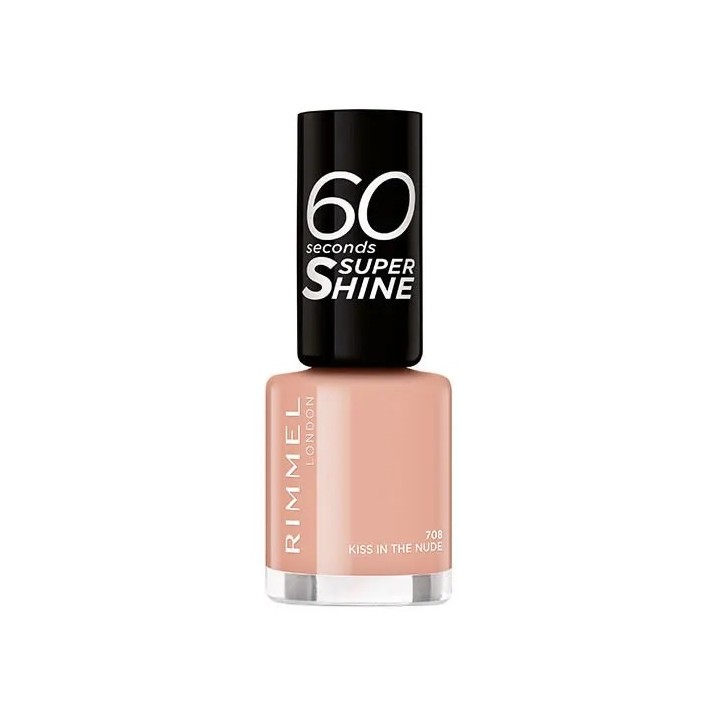 Rimmel 60 Seconds Super Shine 708 Kiss In The Nude